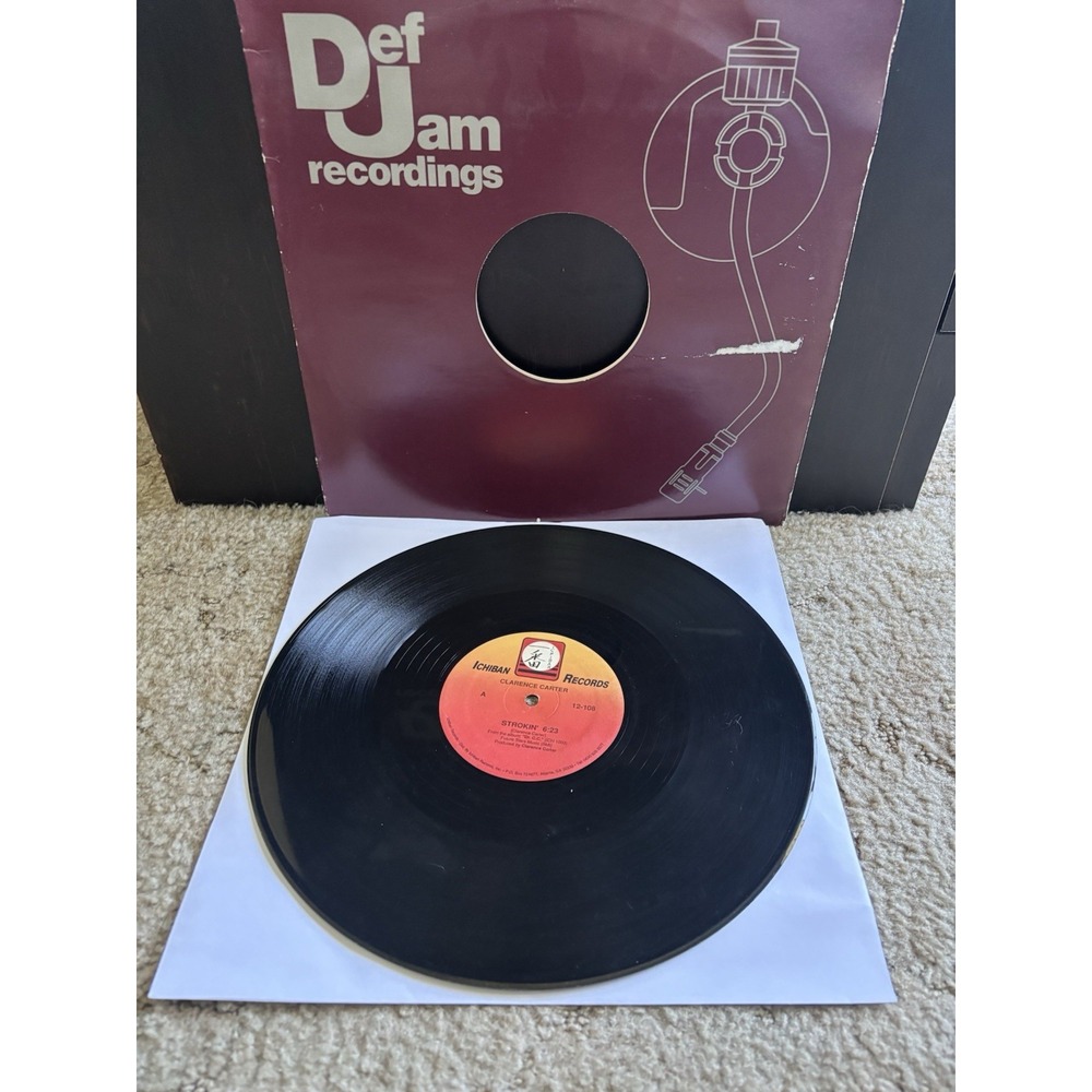 Clarence Carter Strokin Dr CC 12 Vinyl Single Record 1986 Ichiban 12 108 Soul